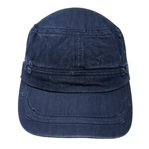 Under Armour Fitted Army Hat Blue One Size Solid Vent Holes Blank